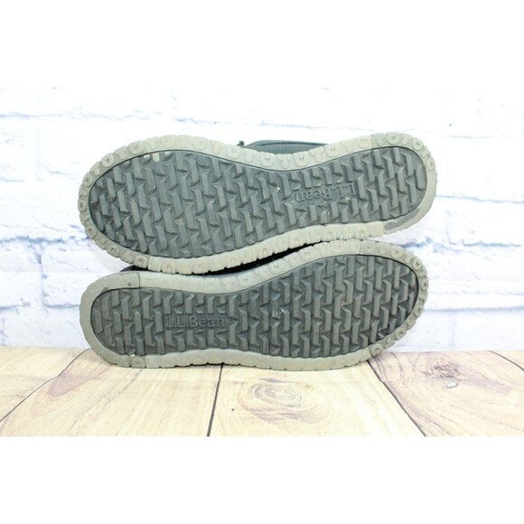 LL Bean All Week Slipper Mocs Shearling Lined Black Leather Size 11 M - Picture 7 of 9